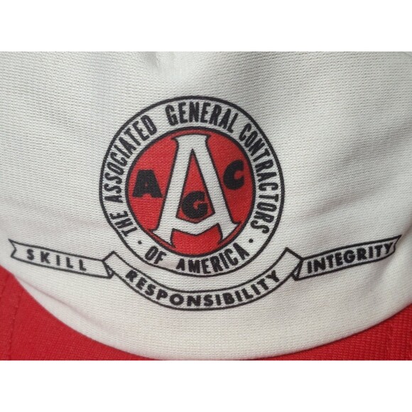 Vintage 70's Trucker Snapback Hat Associated General Contractors America AGCA - Picture 6 of 7